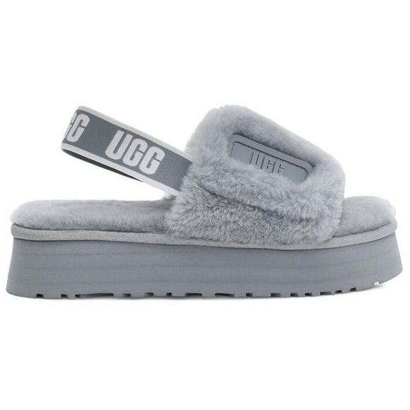 UGG Shoes - UGG Women's Disco Slide Slippers - Ash Fog 10M